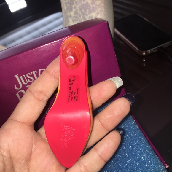 Just The Right Shoe NWOB! Step Into Summer Tequila Sunrise Item 25471 Excellent - Picture 7 of 8